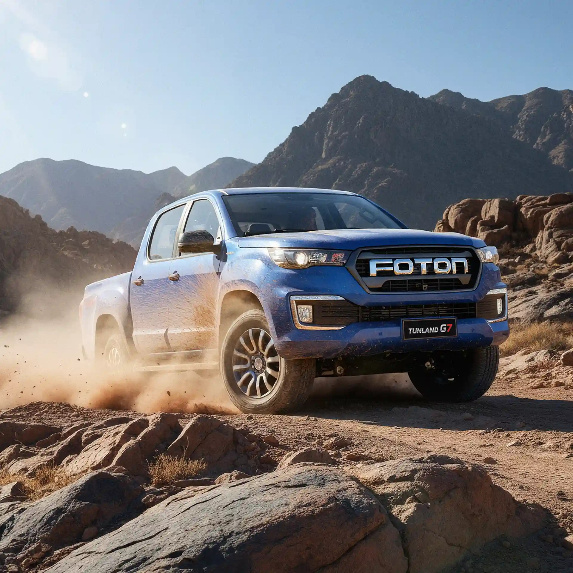 Foton Tunland G7 em terreno exigente